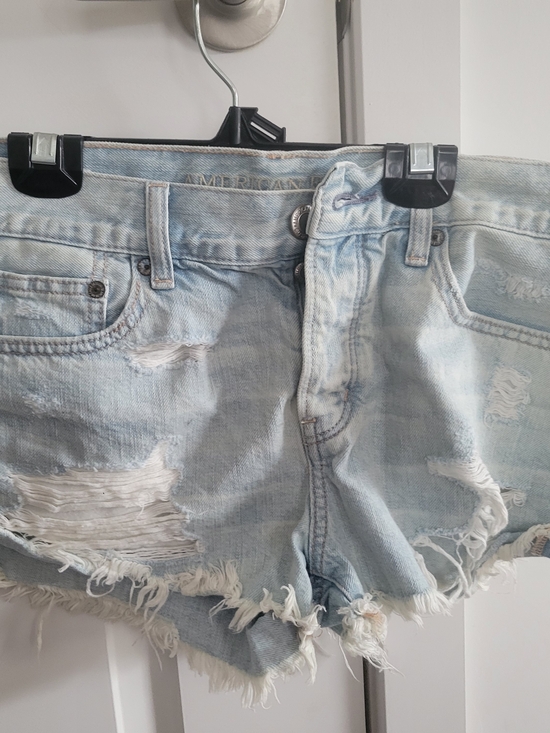 American Eagle Outfitters Pants - American Eagle Outfitters Light Wash Distressed Denim Cutoff Shorts